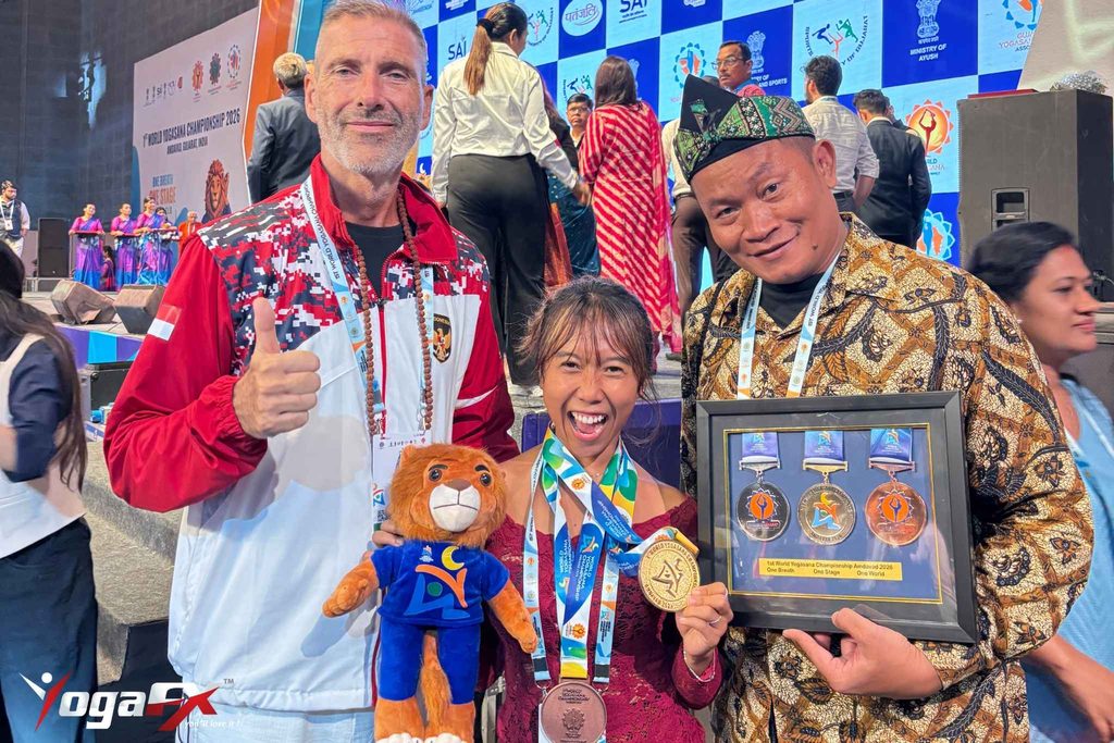 The Coach Behind Indonesia's Seven Medals, Mr. Ian Terry. He served as Indonesia's National Coach in Ahmedabad.